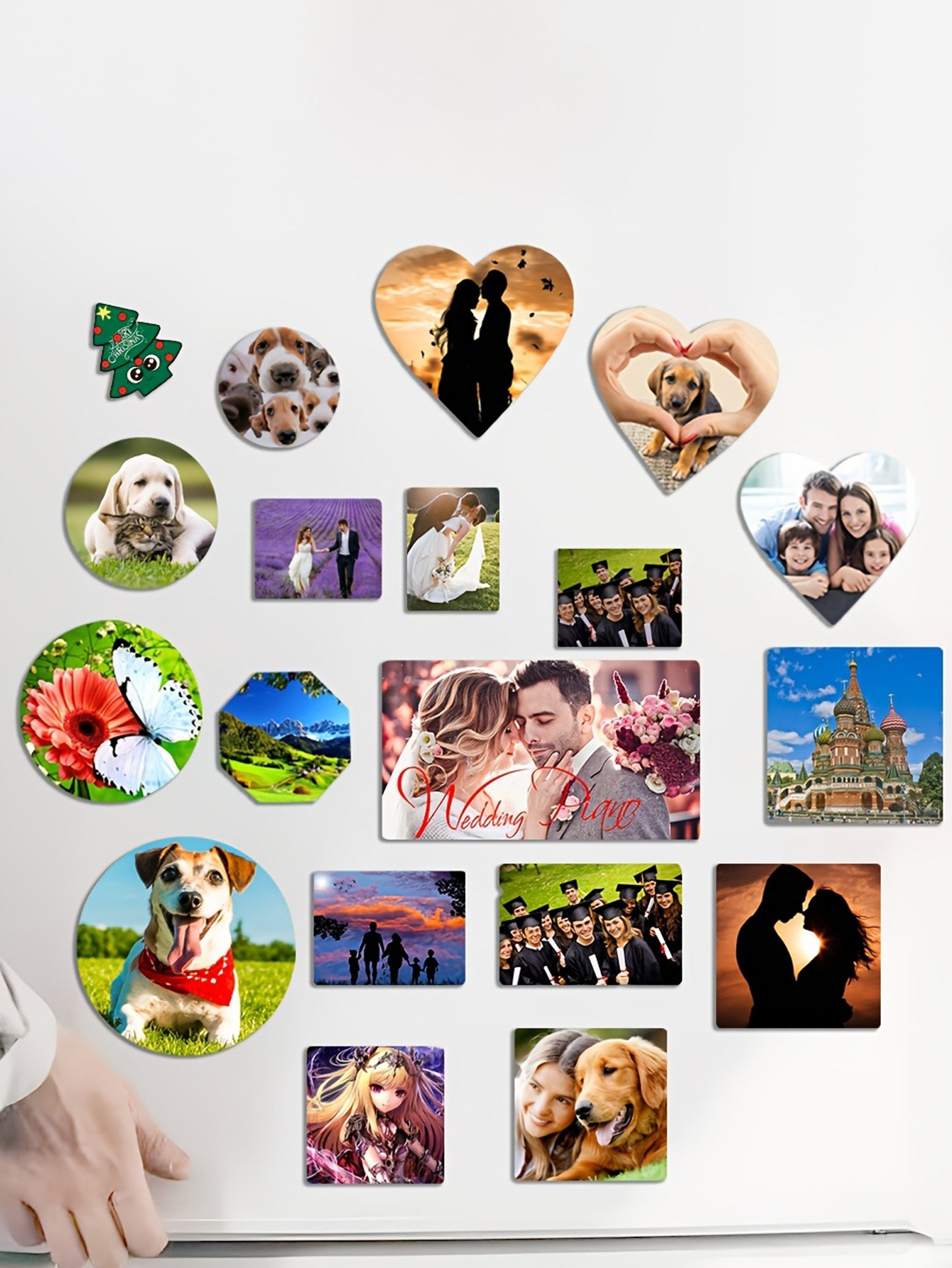 Custom Shape Refrigerator Photo Magnets